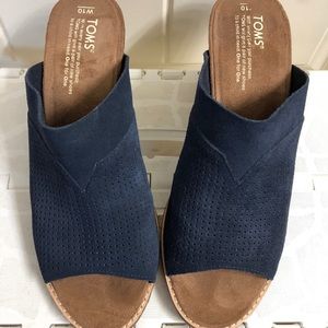 Toms Slides Navy